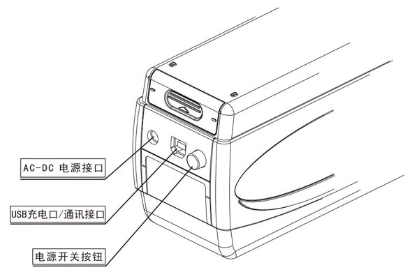 NH310便攜式電腦色差儀接口示意圖